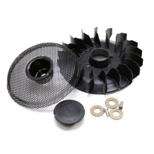 Kit ventola volano plastica nera con rete