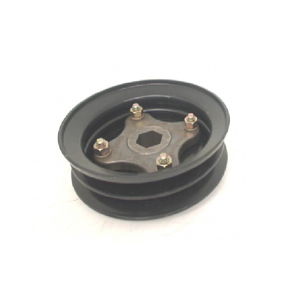 Puleggia v ferro doppia a150 b113 cesa23 d41 e14.5 f00 h00 t2.3 kubota