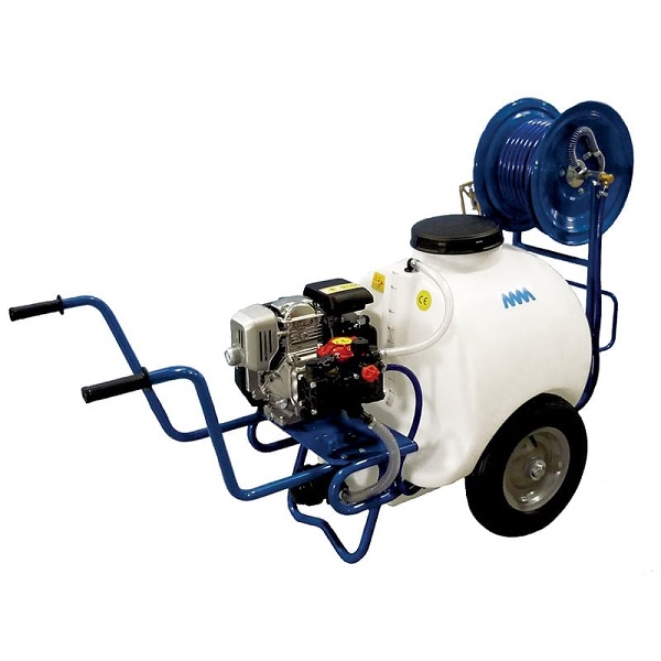 Irroratore carrello 120 lt con pompa ar 252 motore zen 150 30 bar