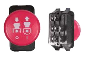 Interruttore 8f 2p pto nero husqvarna