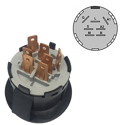 Quadro avv 7poli 4posizioni incasso nylon ariens