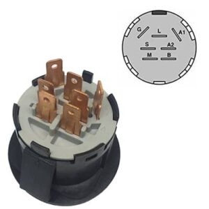 Quadro avv 7poli 4posizioni incasso nylon c/chiave