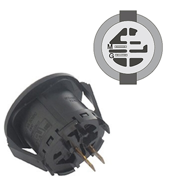Quadro avv 2poli 2posizioni incasso nylon mtd