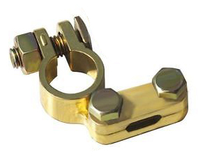 Morsetto batteria ( - ) d17 mm sez. 35 mmq staffa