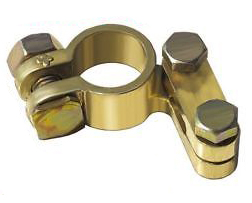 Morsetto batteria ( + ) d18 mm sez. 35 mmq staffa