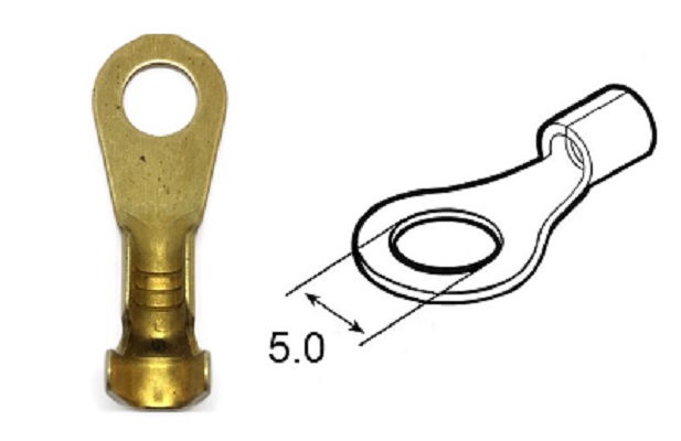 Occhiello d5.0 sez. 0.5-1.5 mmq non isolato