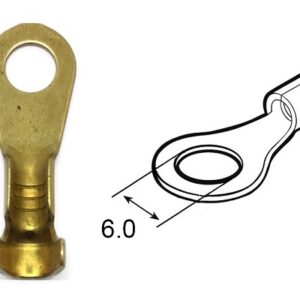 Occhiello d6.0 sez. 0.5-1.5 mmq non isolato