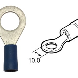 Occhiello d10.0 sez. 1.0-2.0 mmq pre-isolato blu