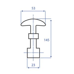 Tirante cofano 145mm lungo