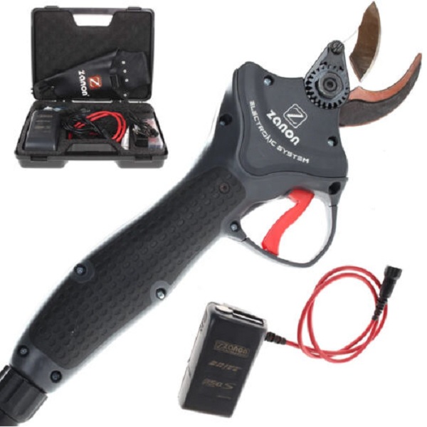 Forbice elettrica zanon tiger sl38 con batteria drive 350.s 3.2ah kit valigetta completa